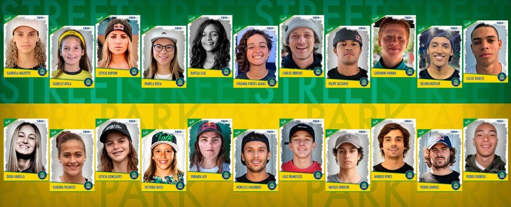 Os 22 Skatistas Brasileiros nas Classificatórias das Olimpíadas de Tóquio 2021!